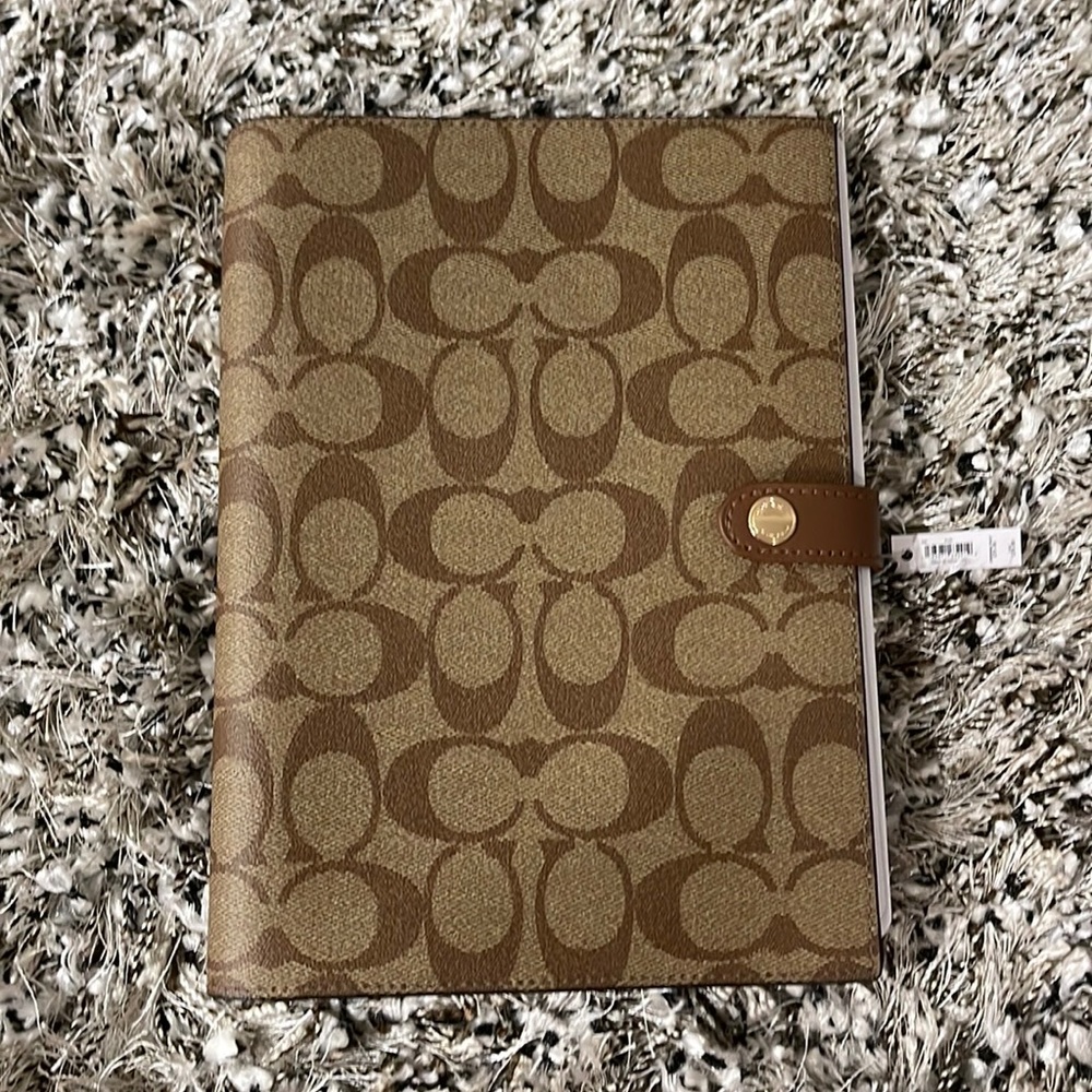 COACH Notebook In Signature Canvas NEW!
